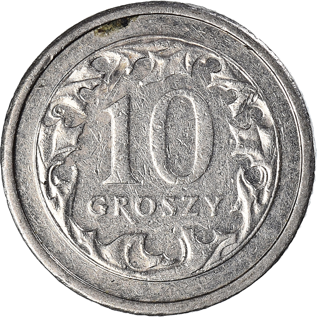 Moneda, Polonia, 10 Groszy, 2007