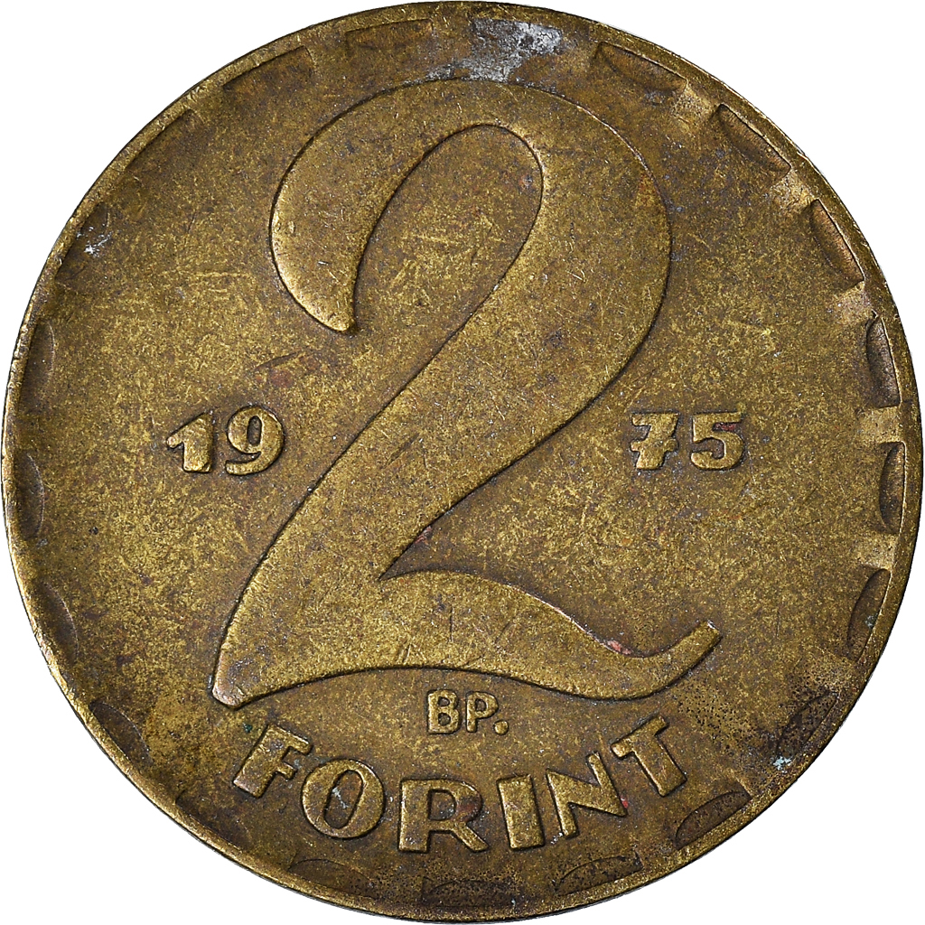 Moneda, Hungría, 2 Forint, 1975
