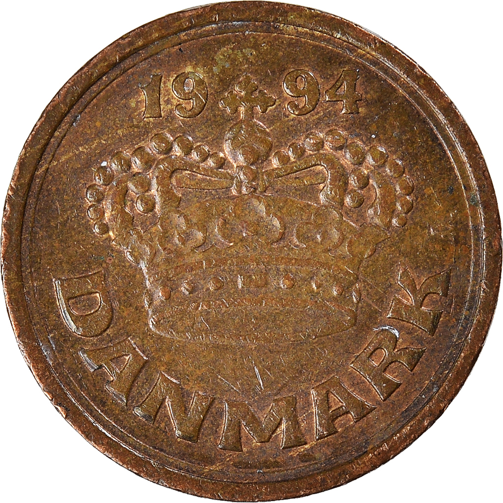 Moneda, Dinamarca, 25 Öre, 1994