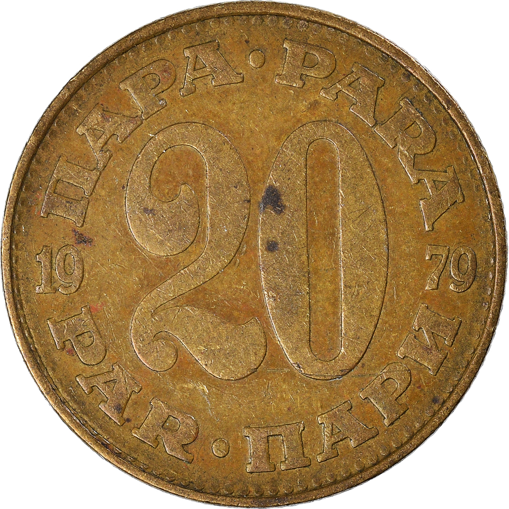 Moneda, Yugoslavia, 20 Para, 1979