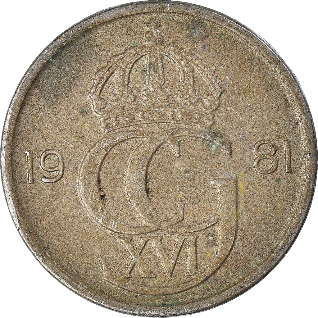 Moneda, Suecia, 50 Öre, 1981