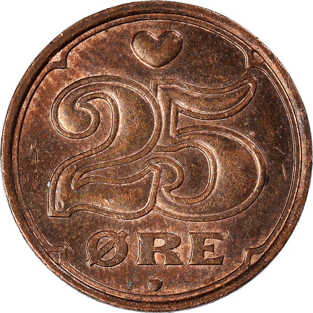 Moneda, Dinamarca, 25 Öre, 2003