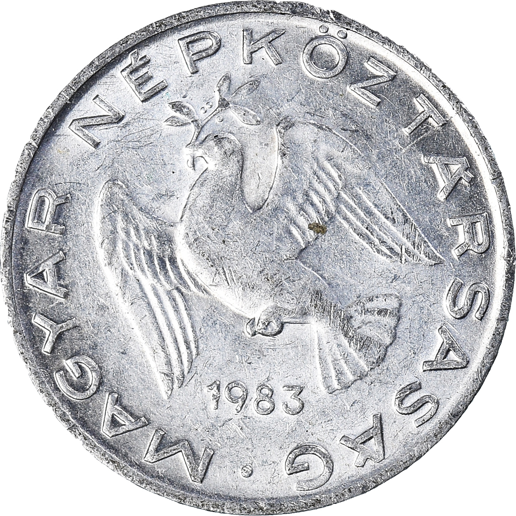 Moneda, Hungría, 10 Filler, 1983