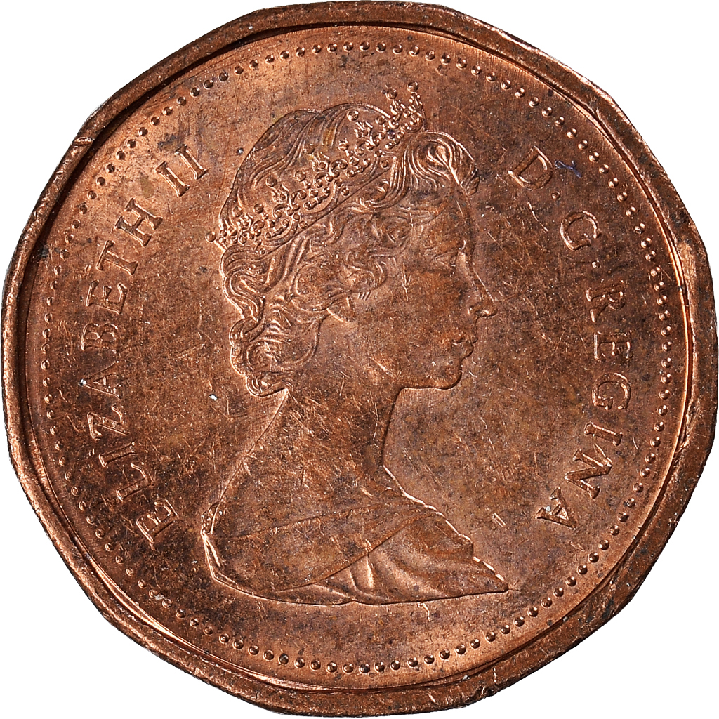 Moneda, Canadá, Cent, 1986