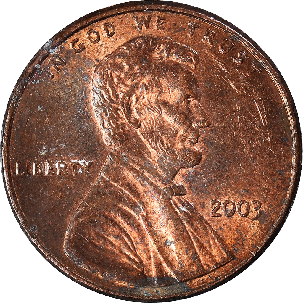Moneda, Estados Unidos, Cent, 2003