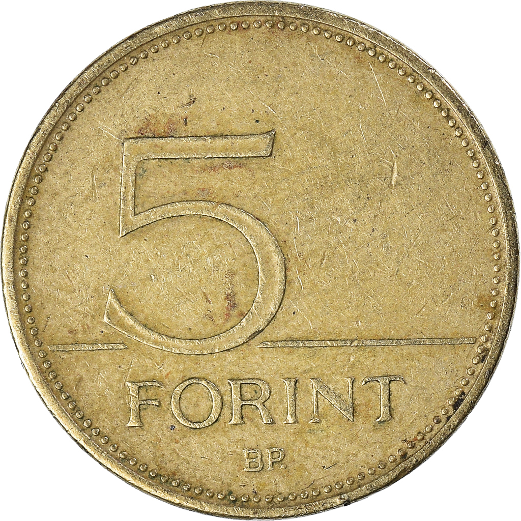 Moneda, Hungría, 5 Forint, 1994