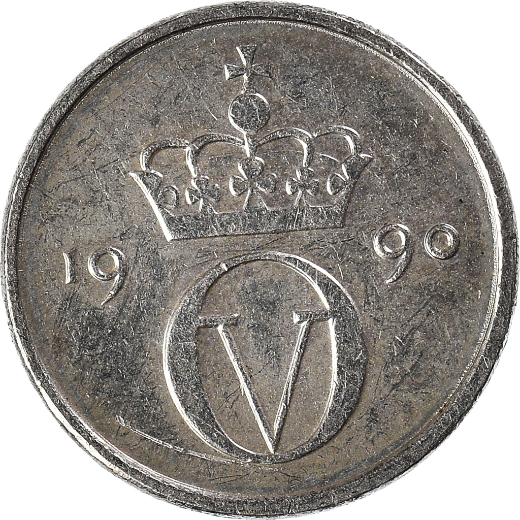 Moneda, Noruega, 10 Öre, 1990