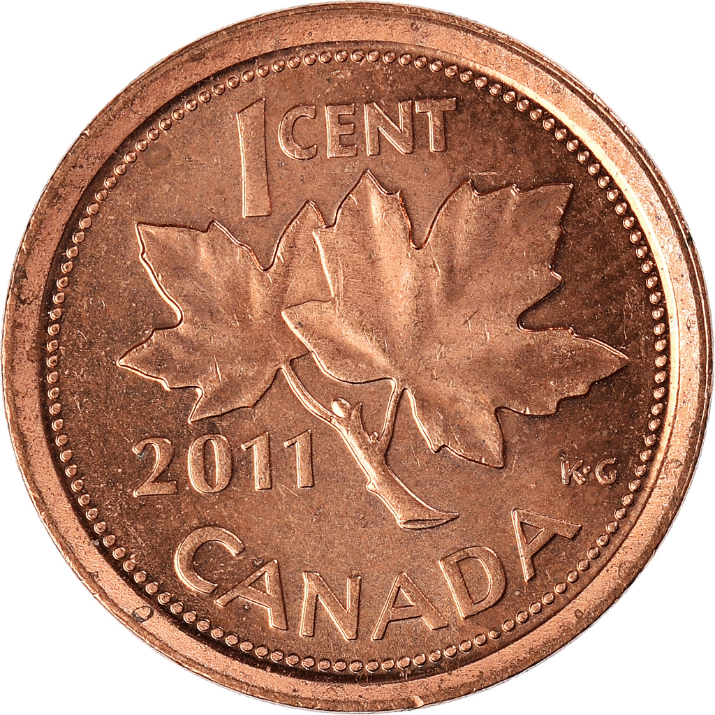 Moneda, Canadá, Cent, 2011