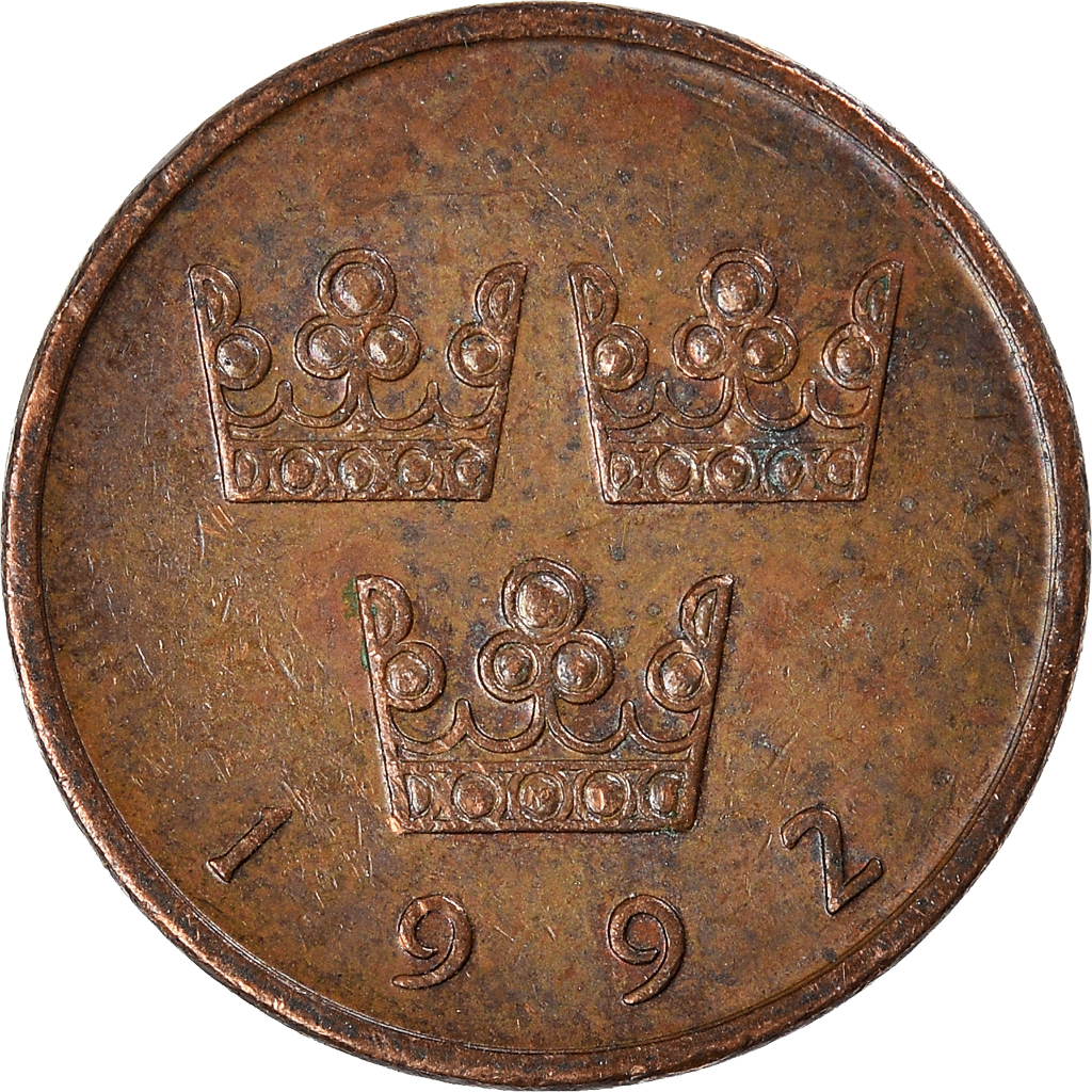 Moneda, Suecia, 50 Öre, 1992