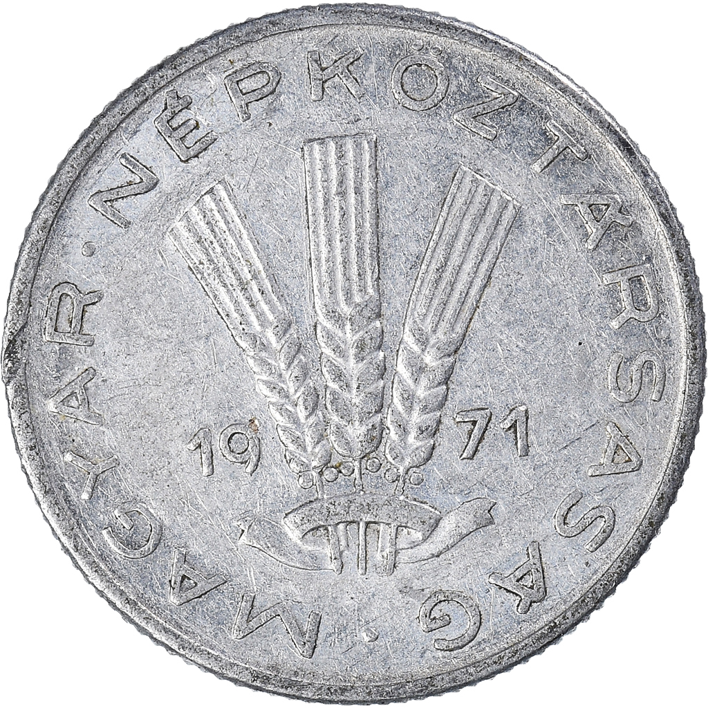 Moneda, Hungría, 20 Fillér, 1971