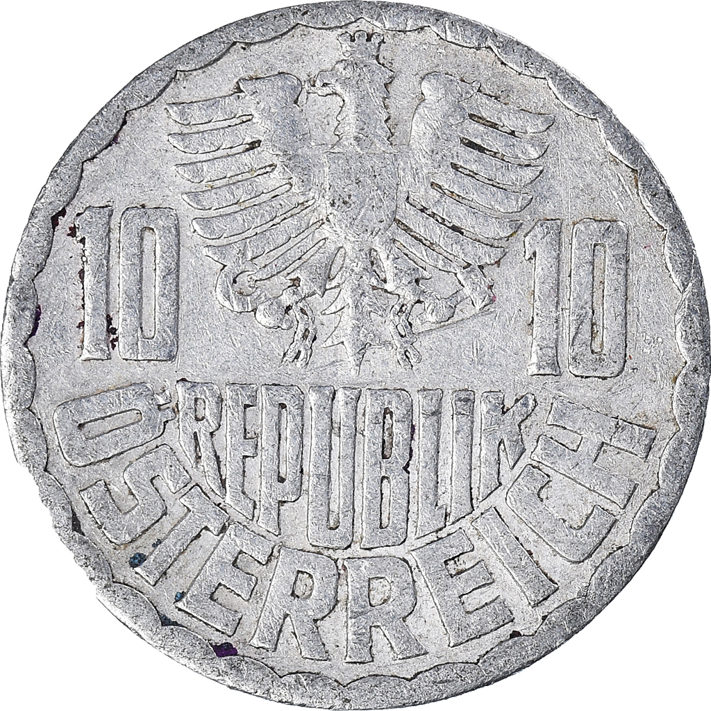 Moneda, Austria, 10 Groschen, 1955