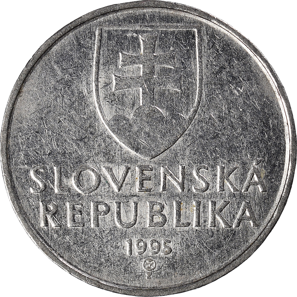 Moneda, Eslovaquia, 2 Koruna, 1995