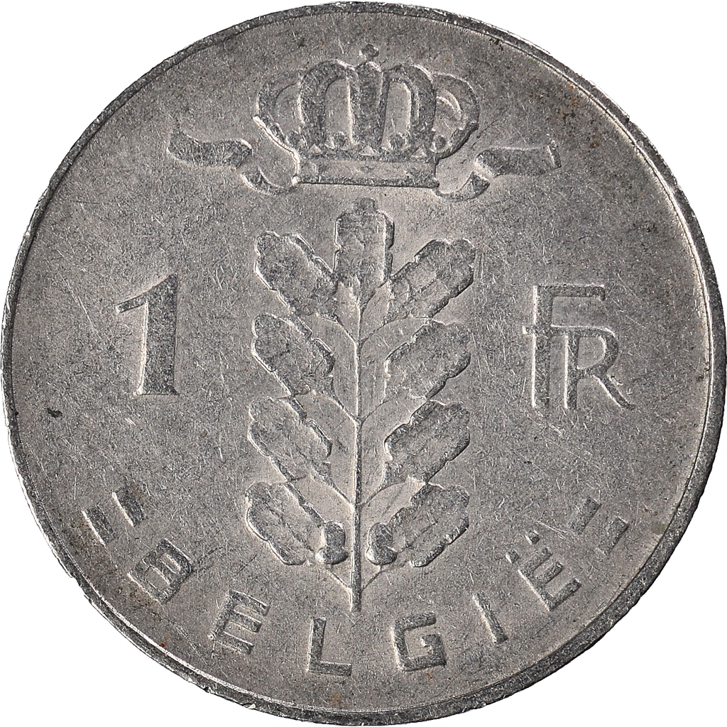 Moneda, Bélgica, Franc, 1973