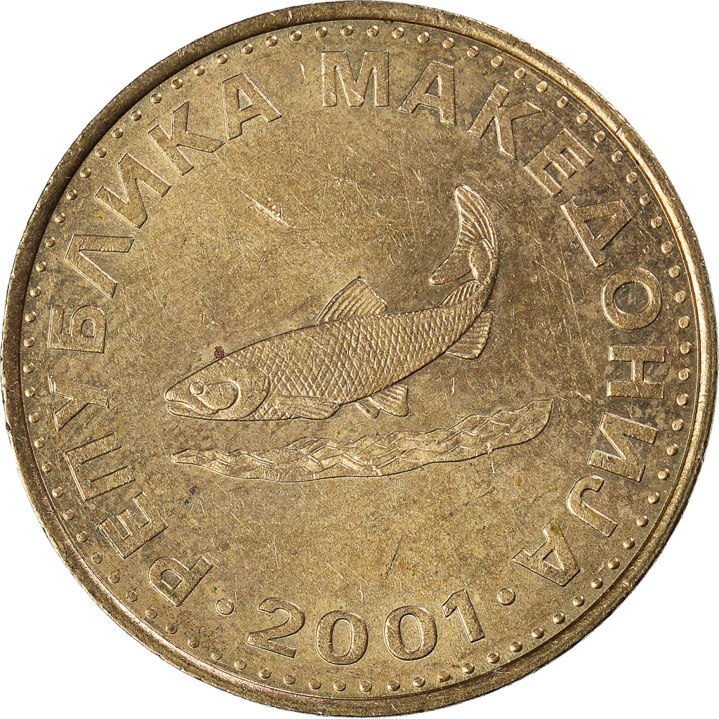 Moneda, Macedonia, 2 Denari, 2001