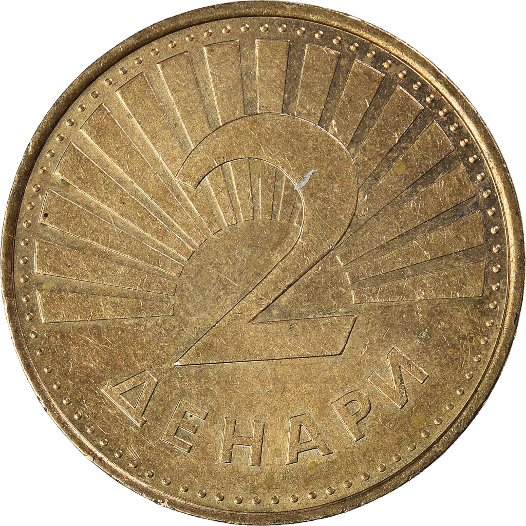 Moneda, Macedonia, 2 Denari, 2001