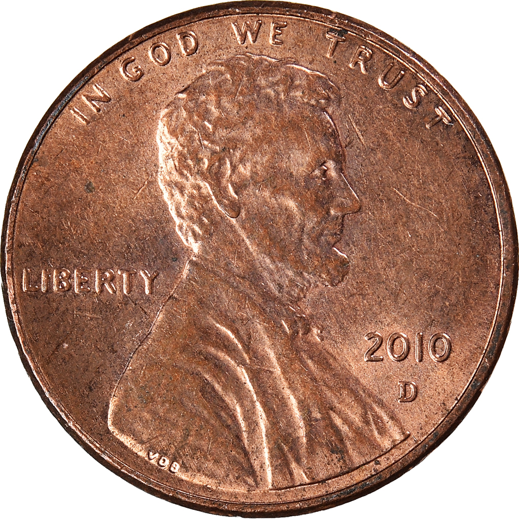 Moneda, Estados Unidos, Cent, 2010