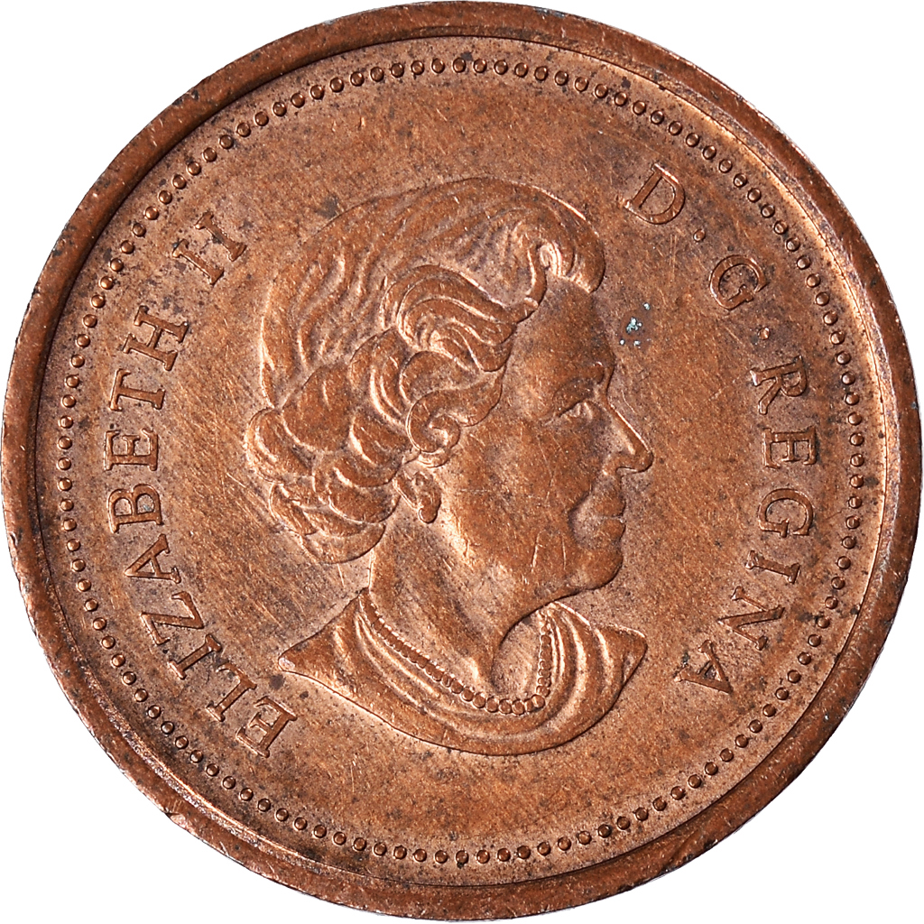 Moneda, Canadá, Cent, 2004