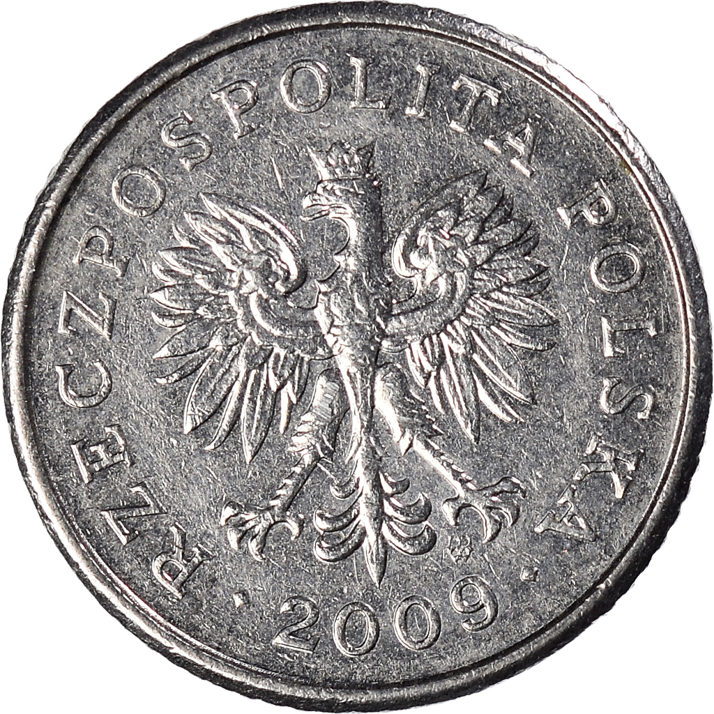 Moneda, Polonia, 10 Groszy, 2009