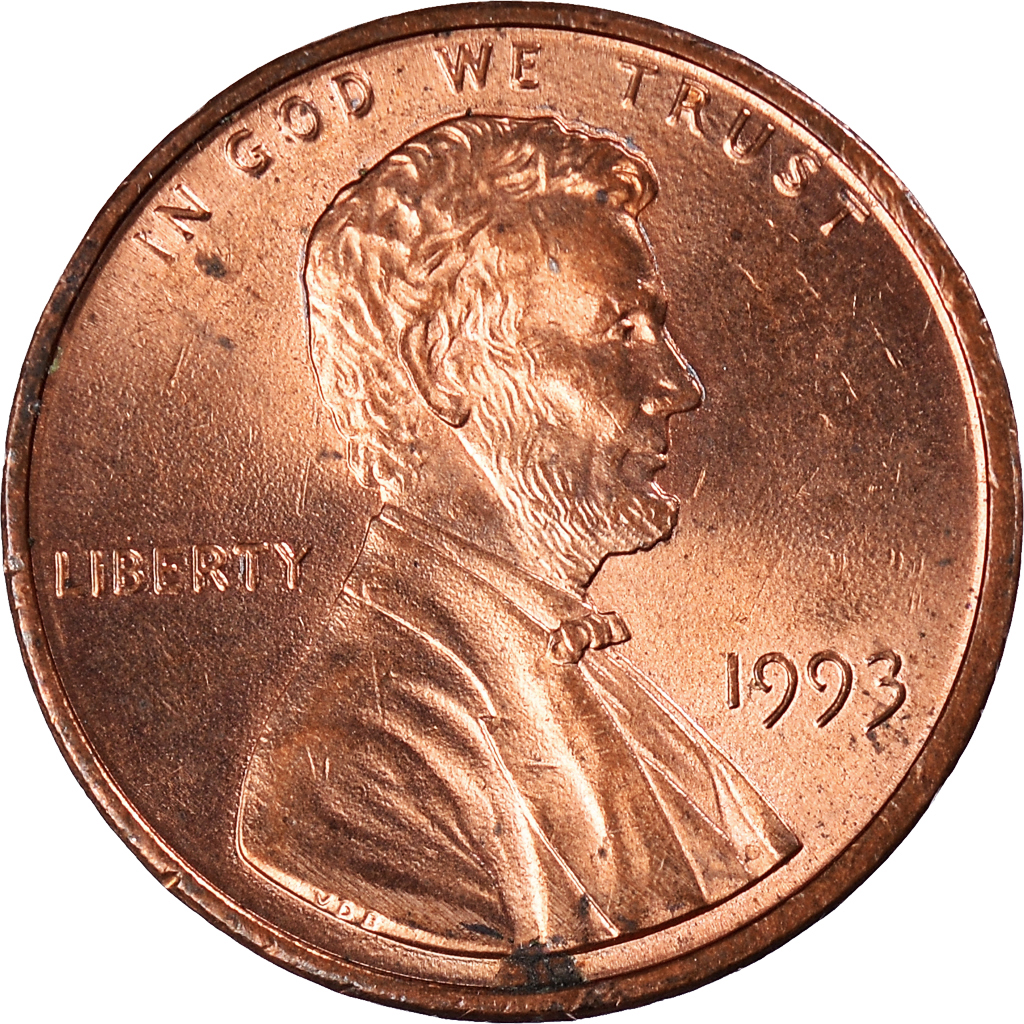 Moneda, Estados Unidos, Cent, 1993