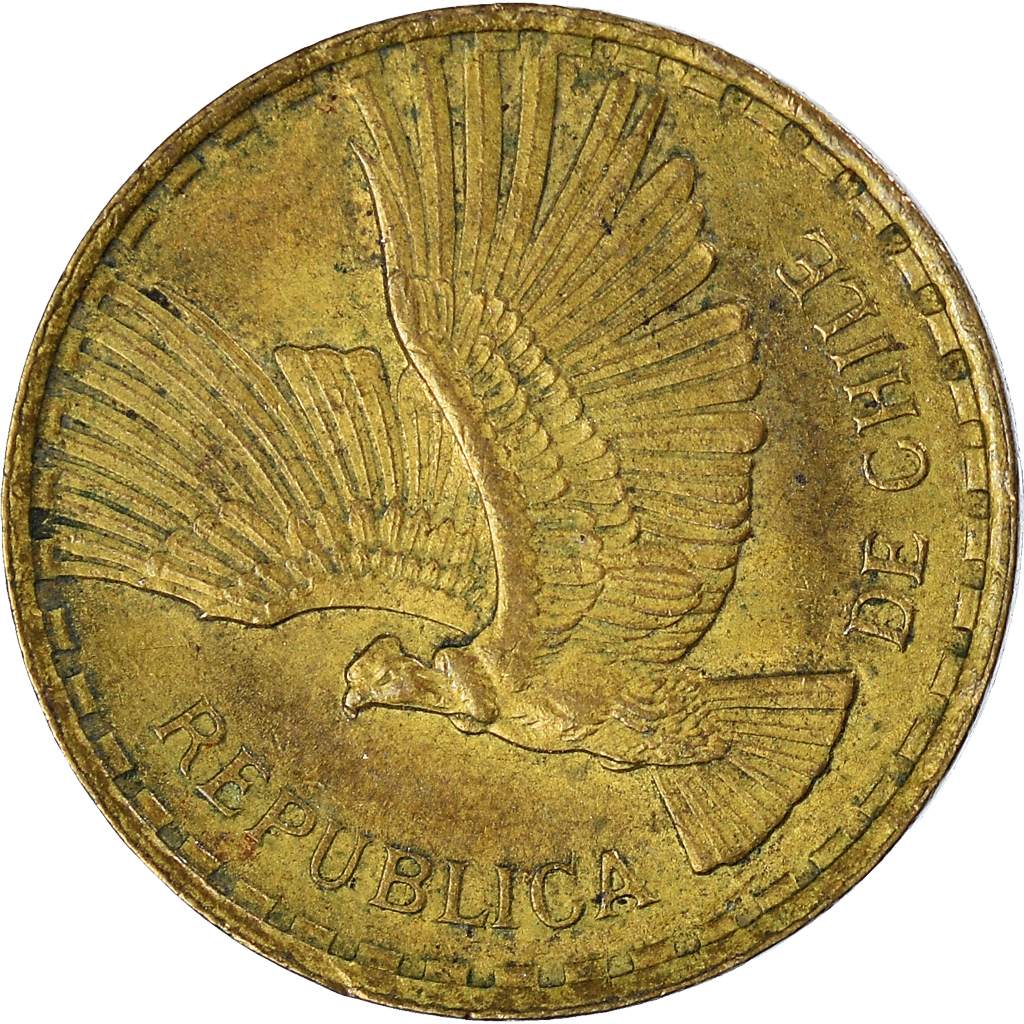 Moneda, Chile, 2 Centesimos, 1968