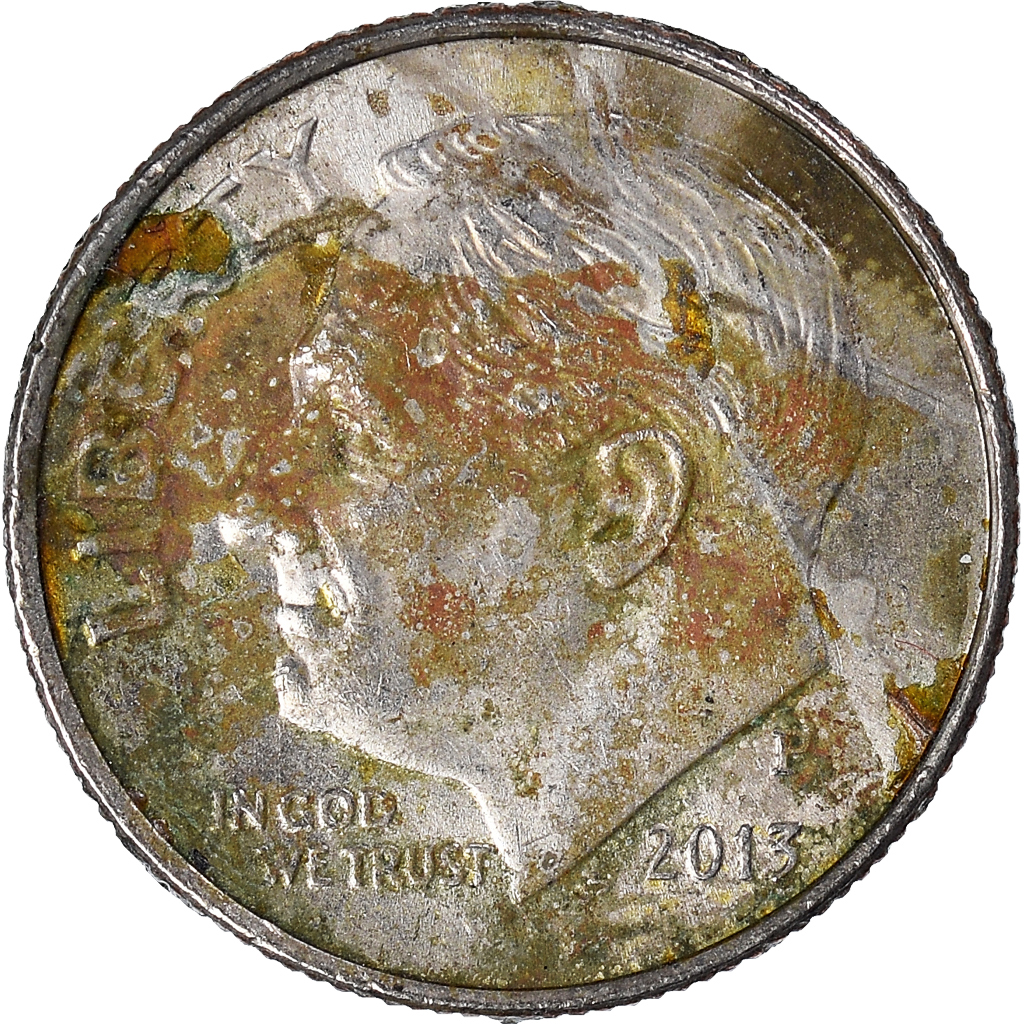 Moneda, Estados Unidos, Dime, 2013