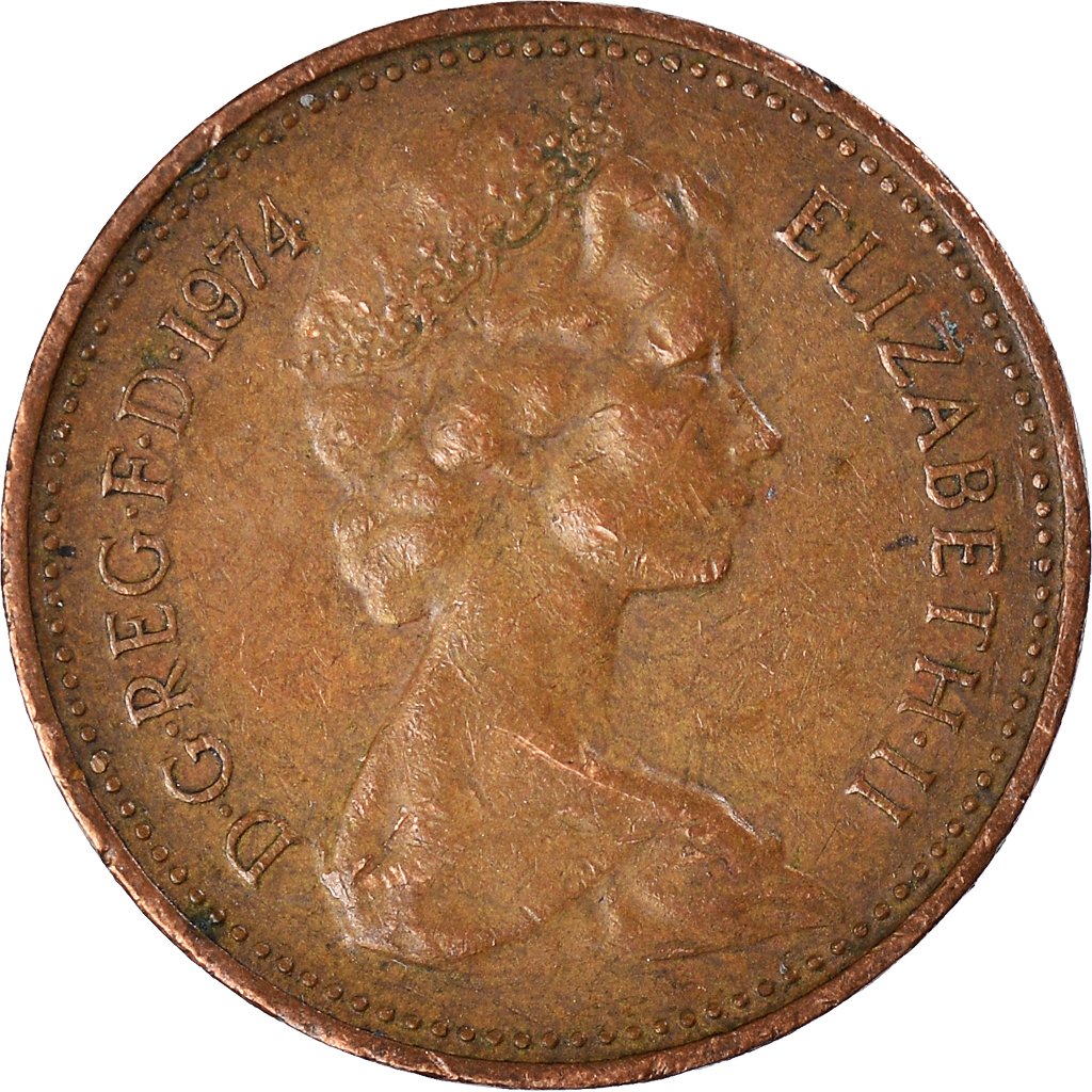 Moneda, Gran Bretaña, New Penny, 1974