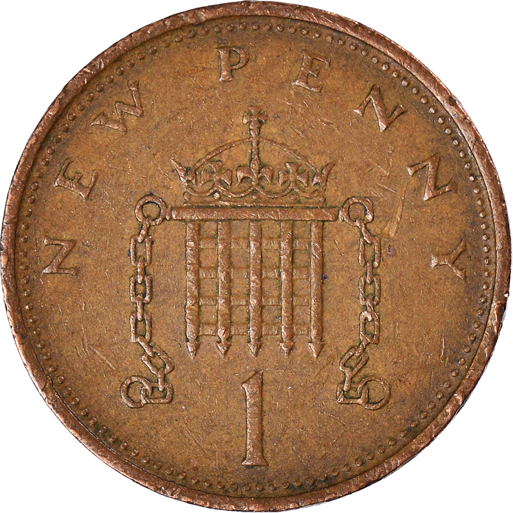 Moneda, Gran Bretaña, New Penny, 1974