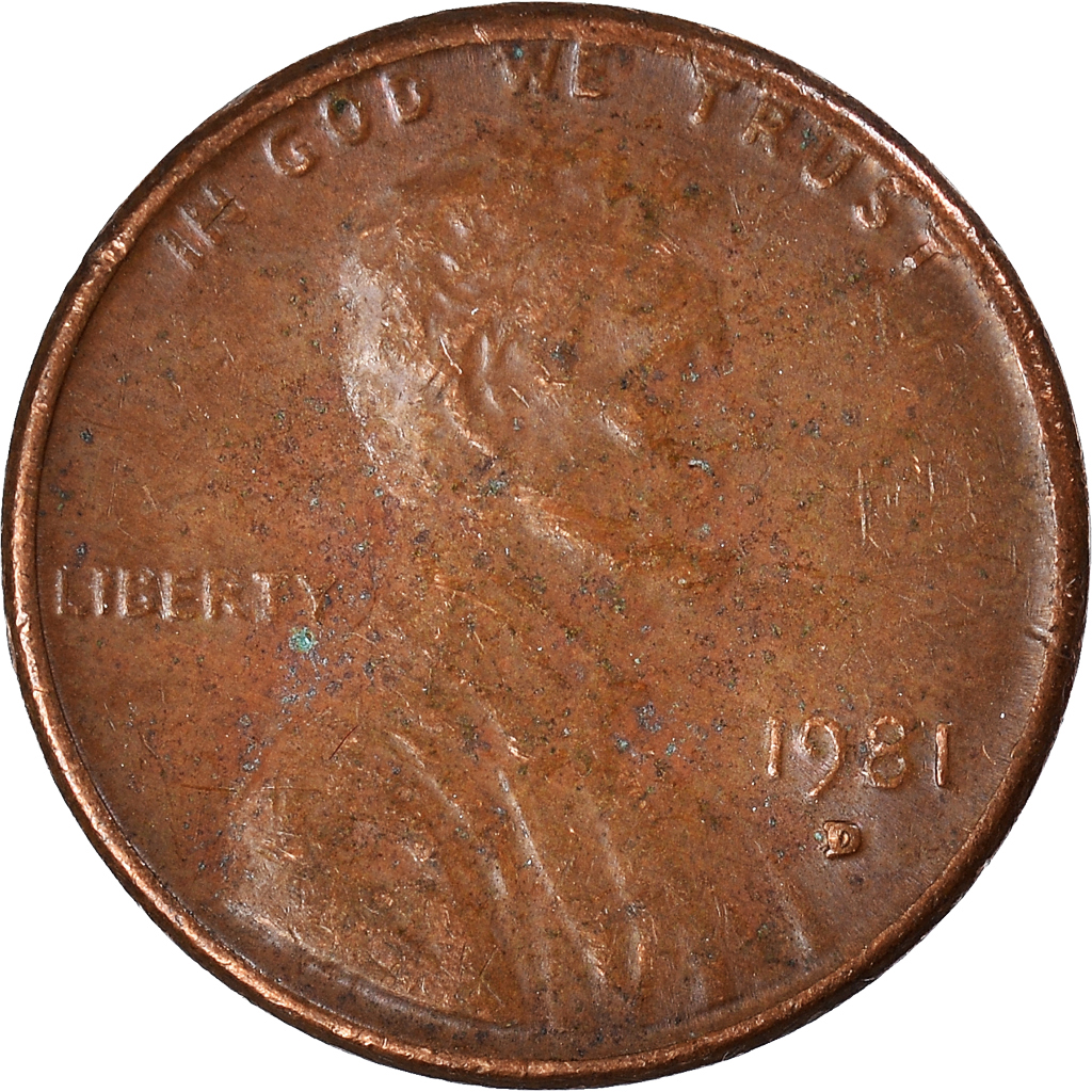 Moneda, Estados Unidos, Cent, 1981