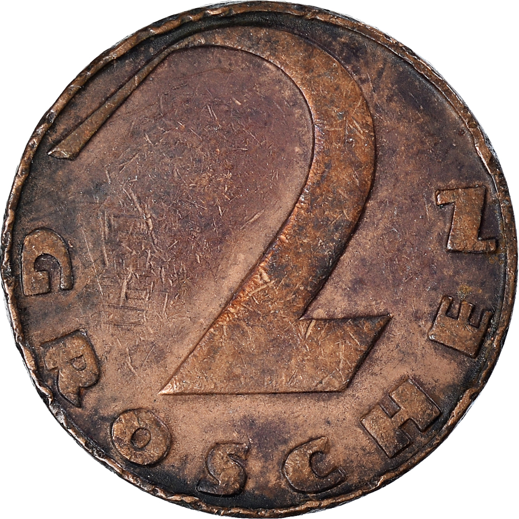 Moneda, Austria, 2 Groschen, 1929