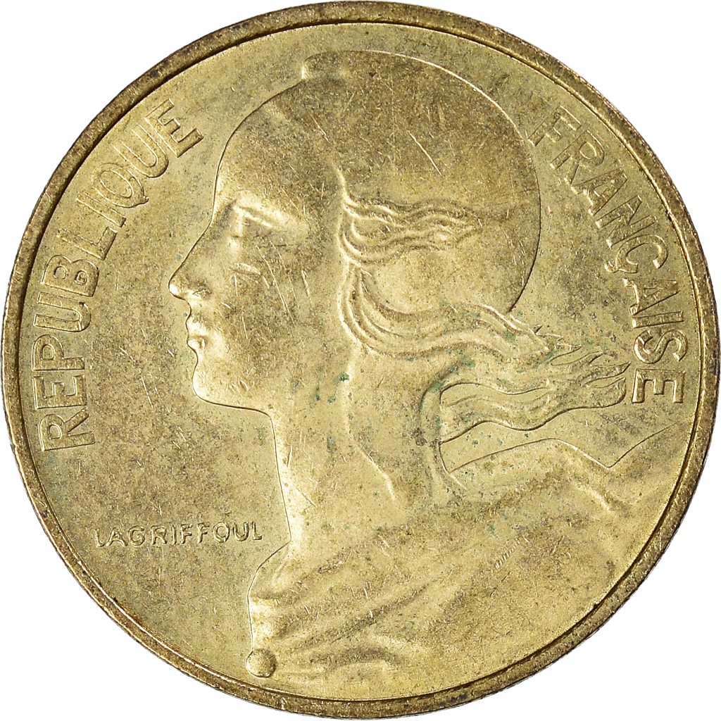 Moneda, Francia, 10 Centimes, 1982