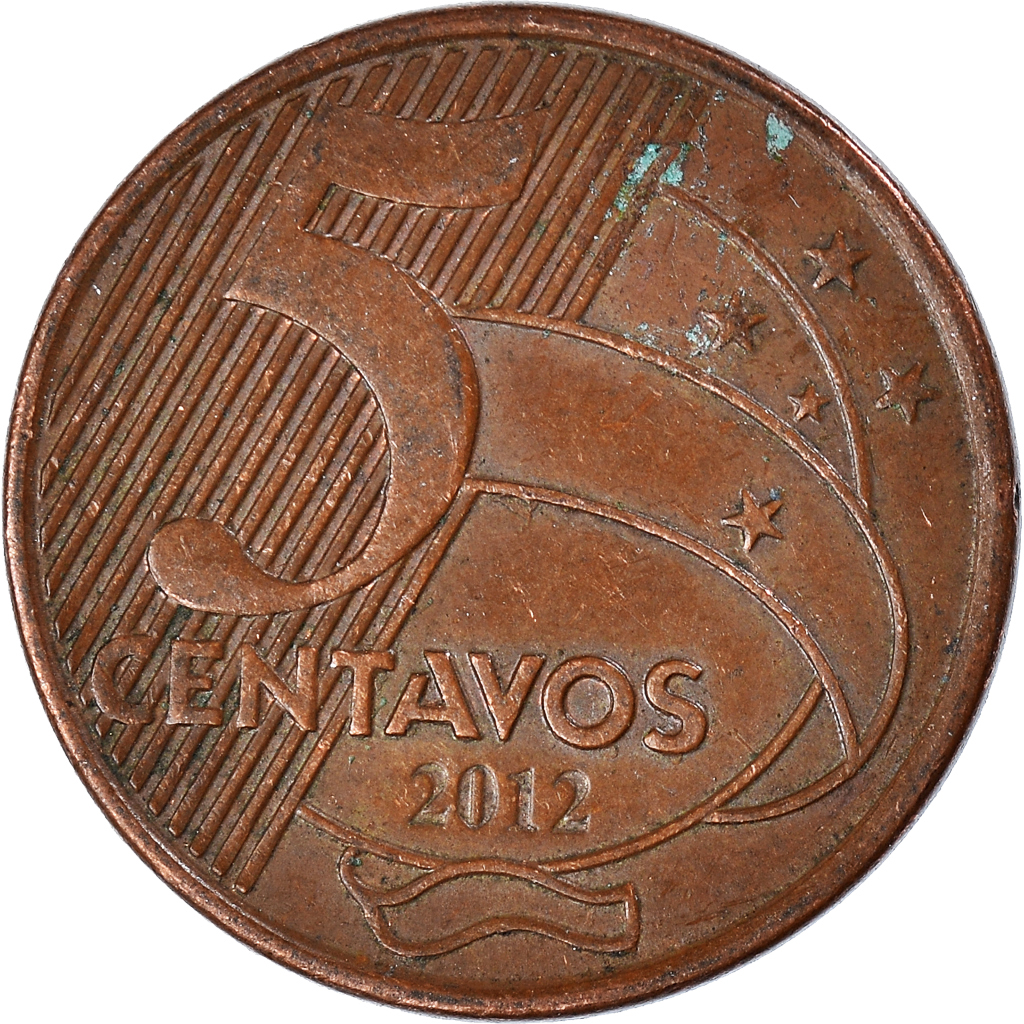 Moneda, Brasil, 5 Centavos, 2012