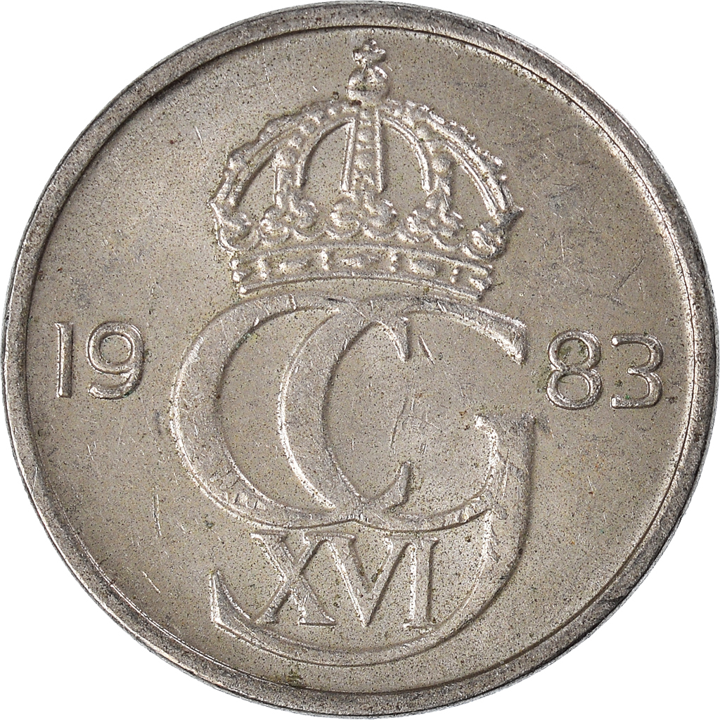 Moneda, Suecia, 50 Öre, 1983
