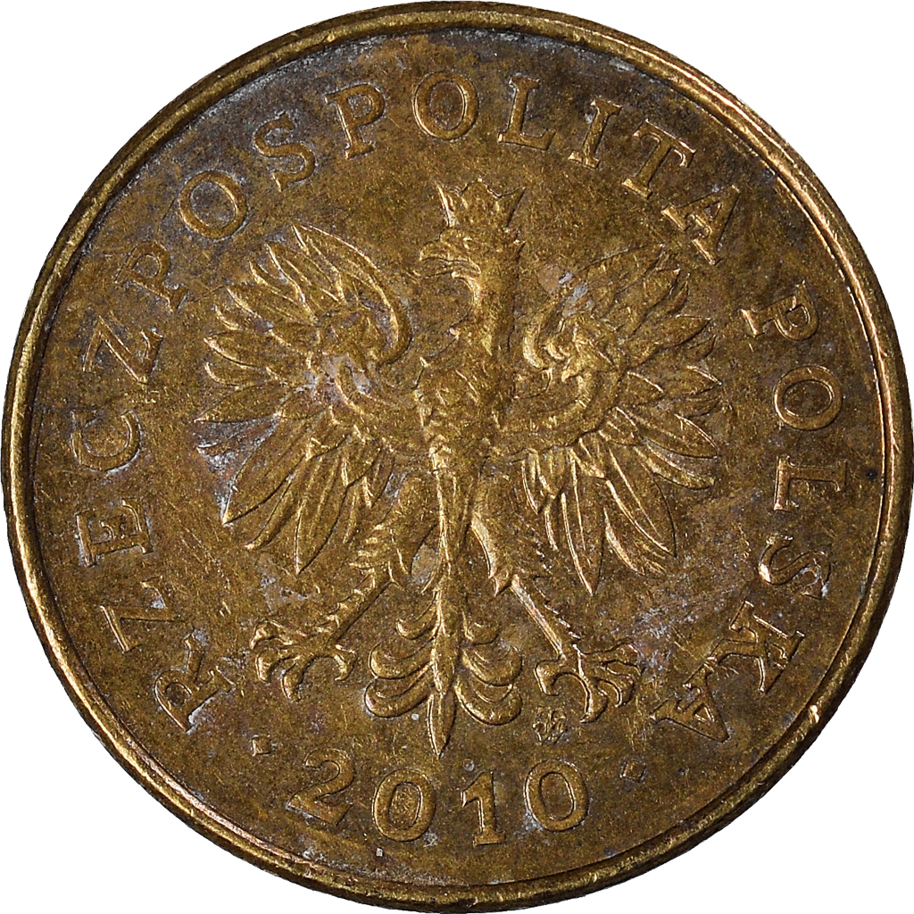 Moneda, Polonia, 2 Grosze, 2010