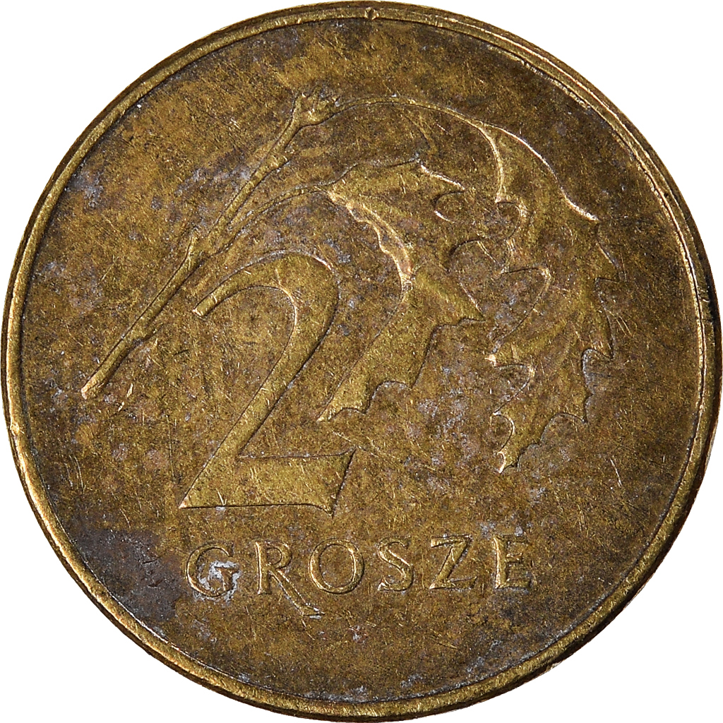 Moneda, Polonia, 2 Grosze, 2010