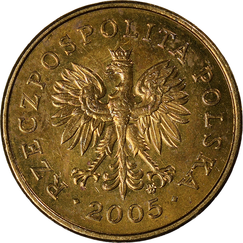 Moneda, Polonia, 2 Grosze, 2005