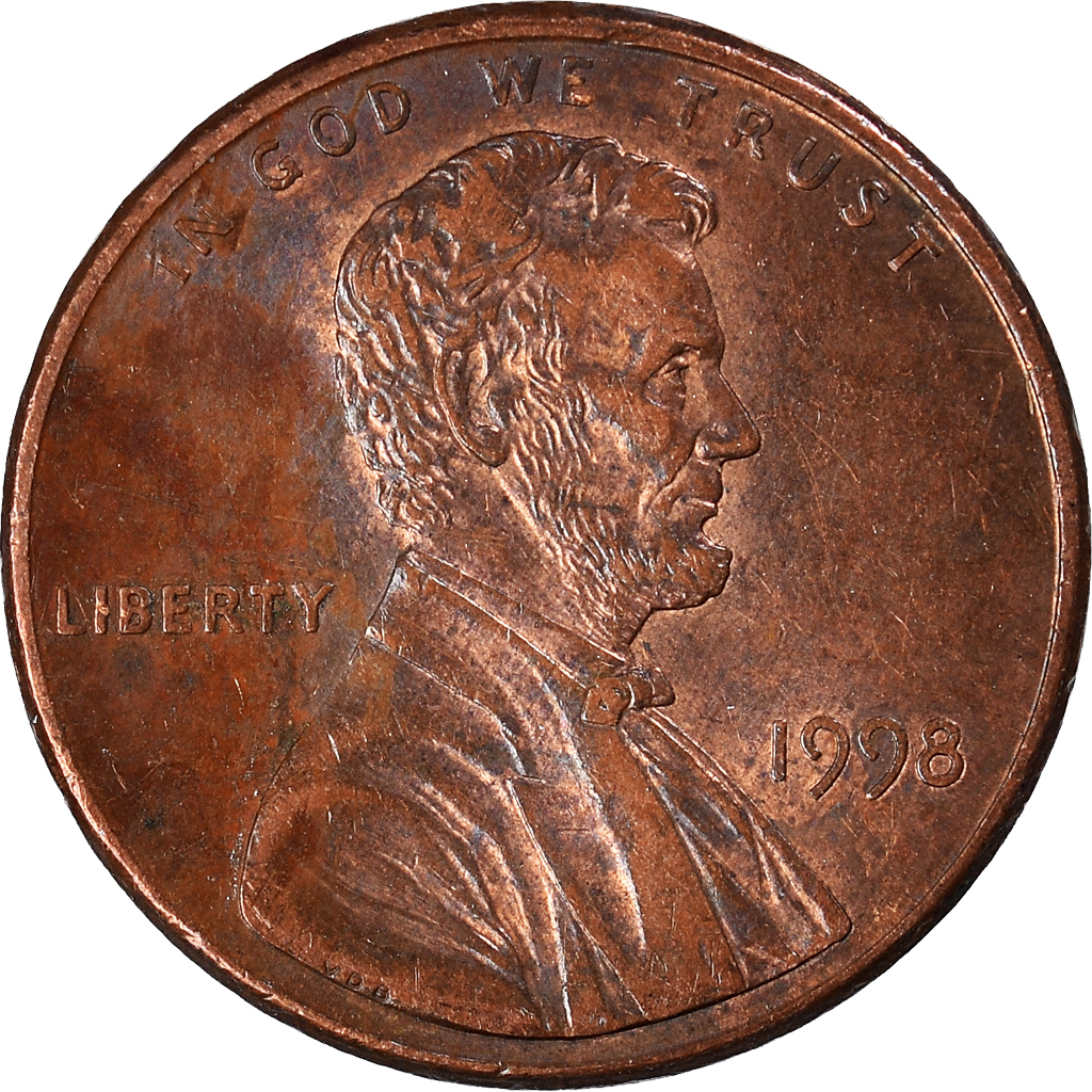 Moneda, Estados Unidos, Cent, 1998