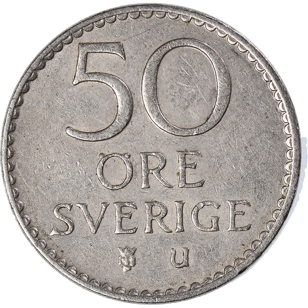Moneda, Suecia, 50 Öre, 1963
