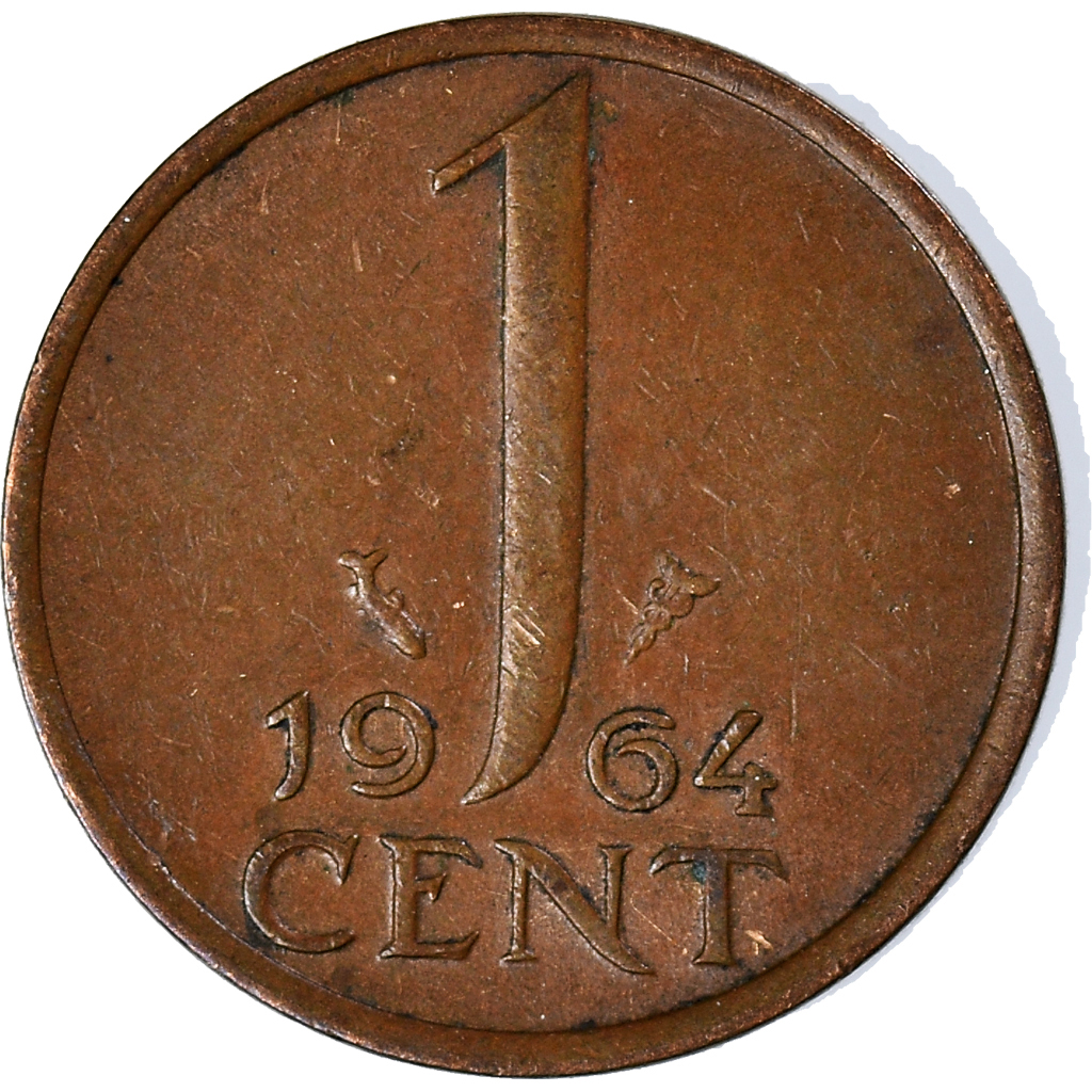 Moneda, Países Bajos, Cent, 1964