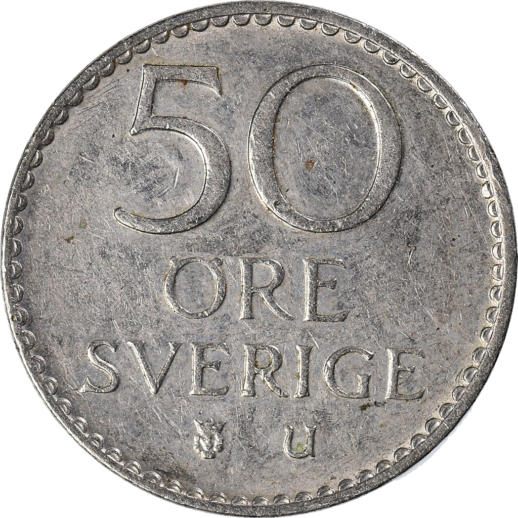 Moneda, Suecia, 50 Öre, 1973
