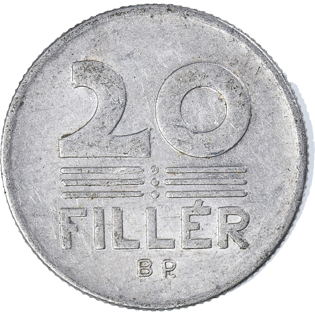 Moneda, Hungría, 20 Fillér, 1976