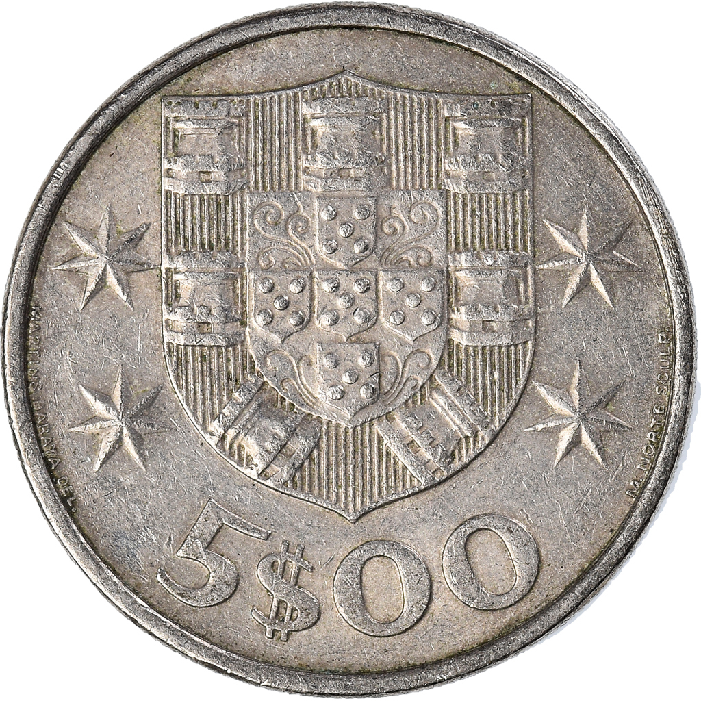 Moneda, Portugal, 5 Escudos, 1979