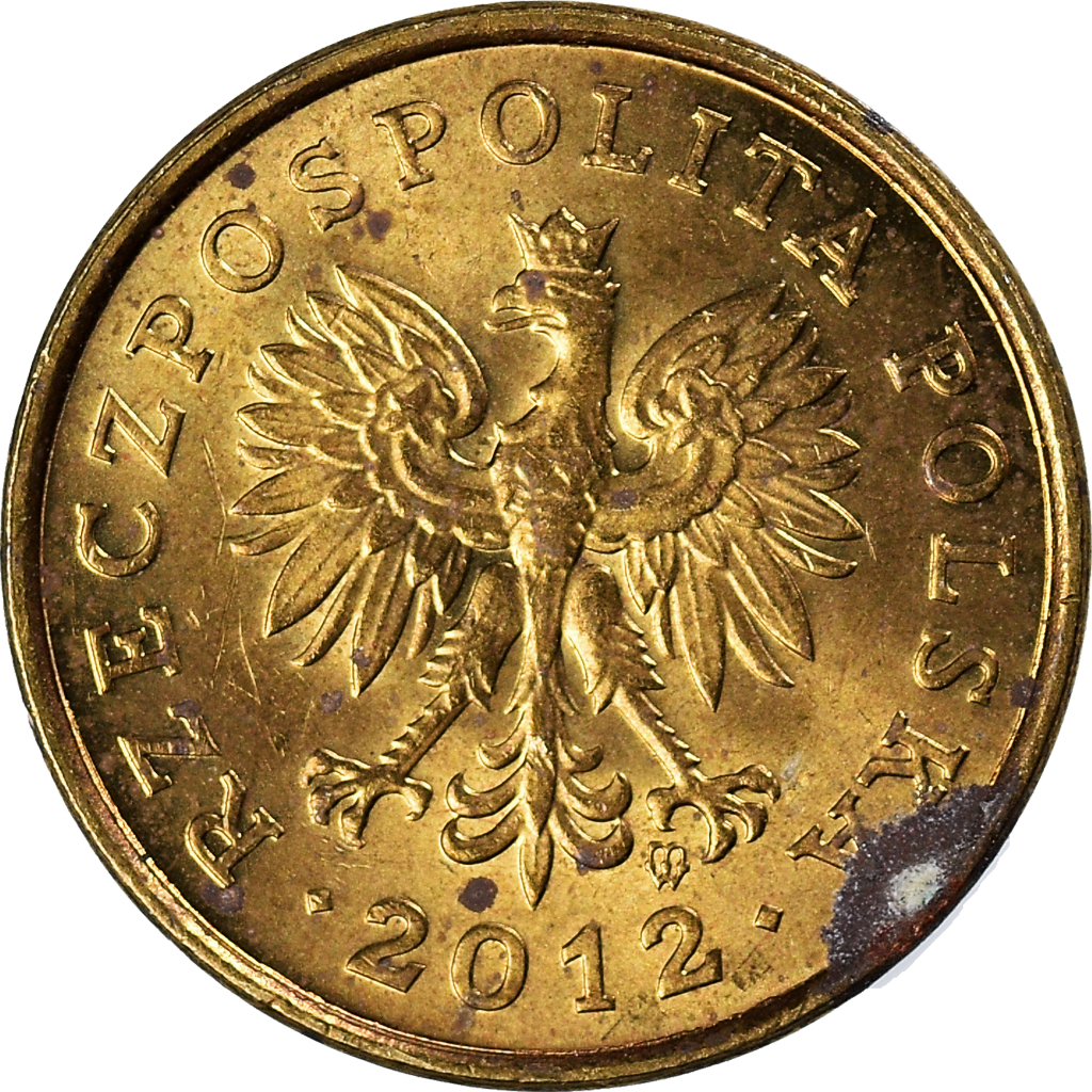 Moneda, Polonia, 2 Grosze, 2012