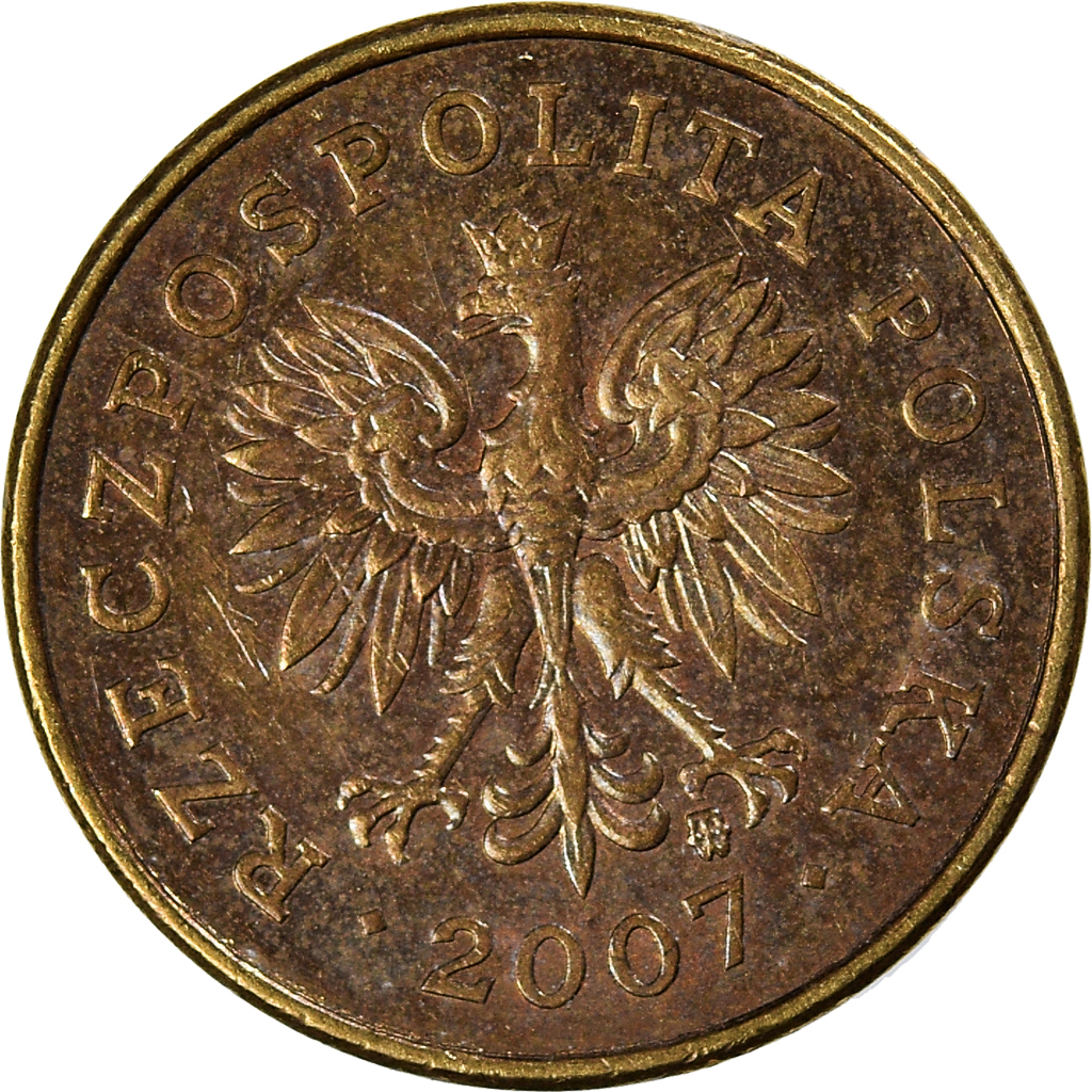 Moneda, Polonia, 2 Grosze, 2007