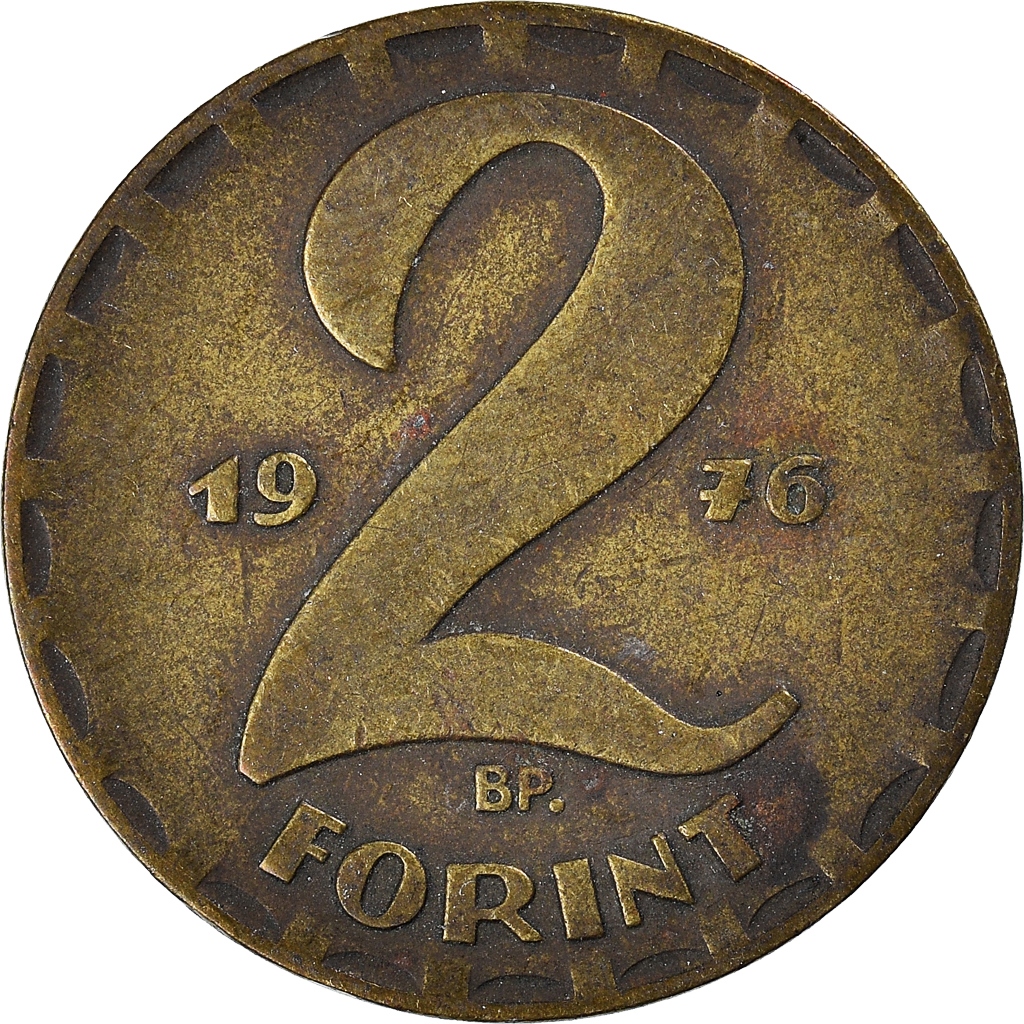 Moneda, Hungría, 2 Forint, 1976