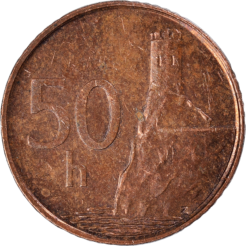 Moneda, Eslovaquia, 50 Halierov, 1996