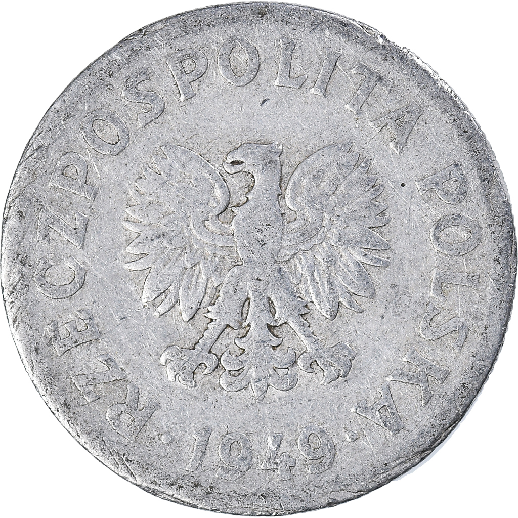 Moneda, Polonia, 50 Groszy, 1949