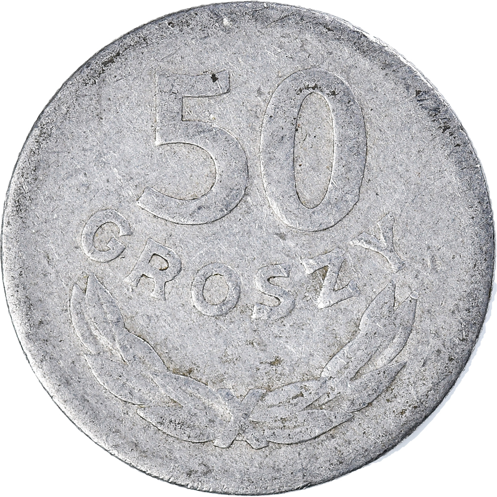 Moneda, Polonia, 50 Groszy, 1949