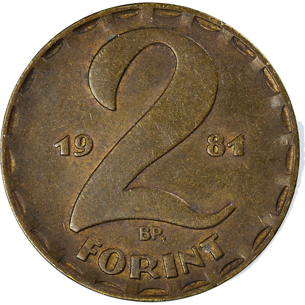 Moneda, Hungría, 2 Forint, 1981