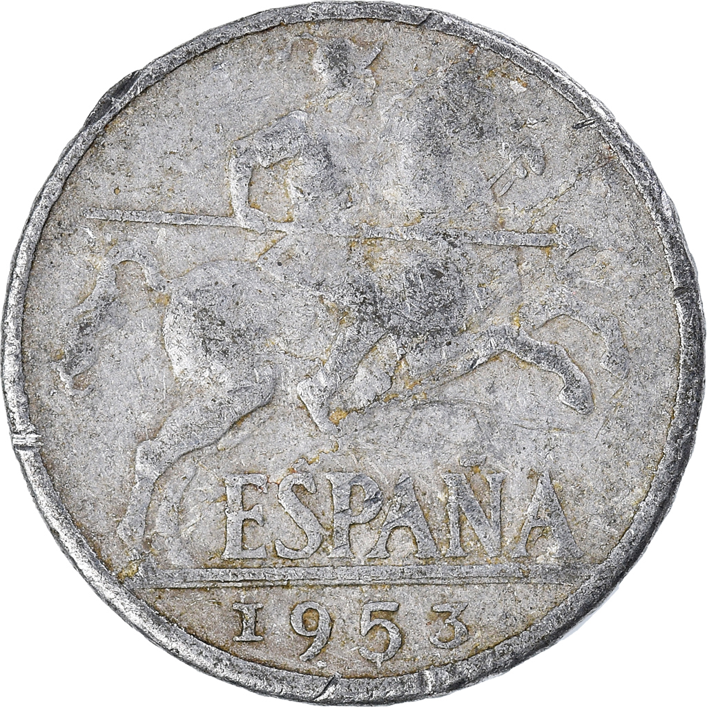 Moneda, España, 10 Centimos, 1953