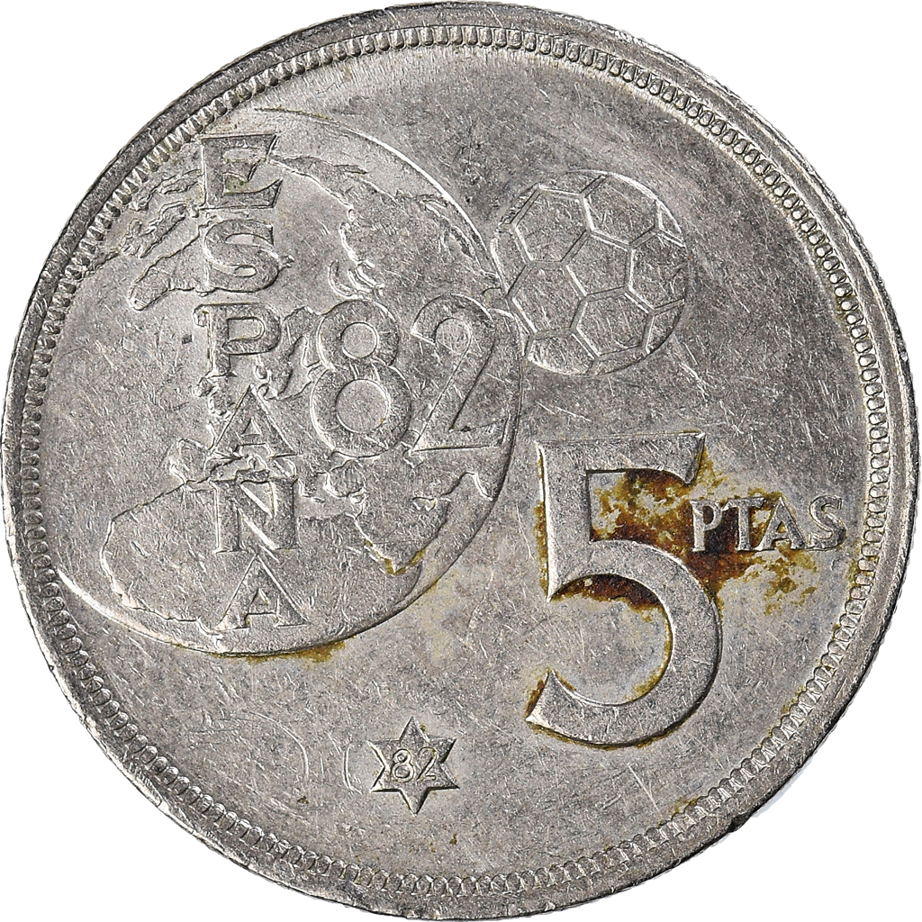 Moneda, España, 5 Pesetas, 1982